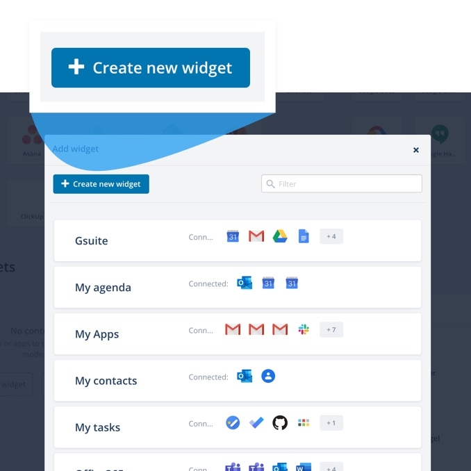 Create new widget